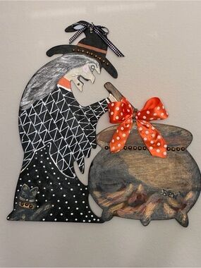 Halloween 🎃 Witch & Cauldron Wall Art